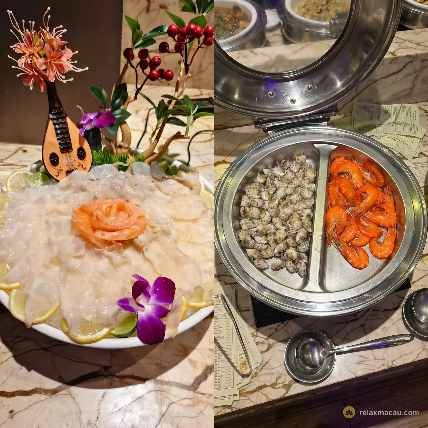 Oceanic Royal Spa shellfish spread