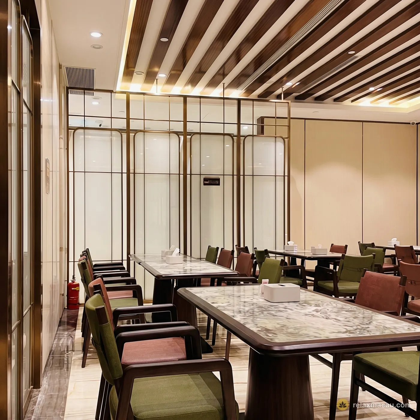 Number Nine Spa dining area
