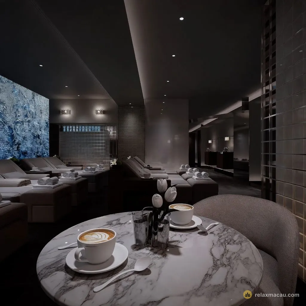 Empire Sauna marble cafe lounge