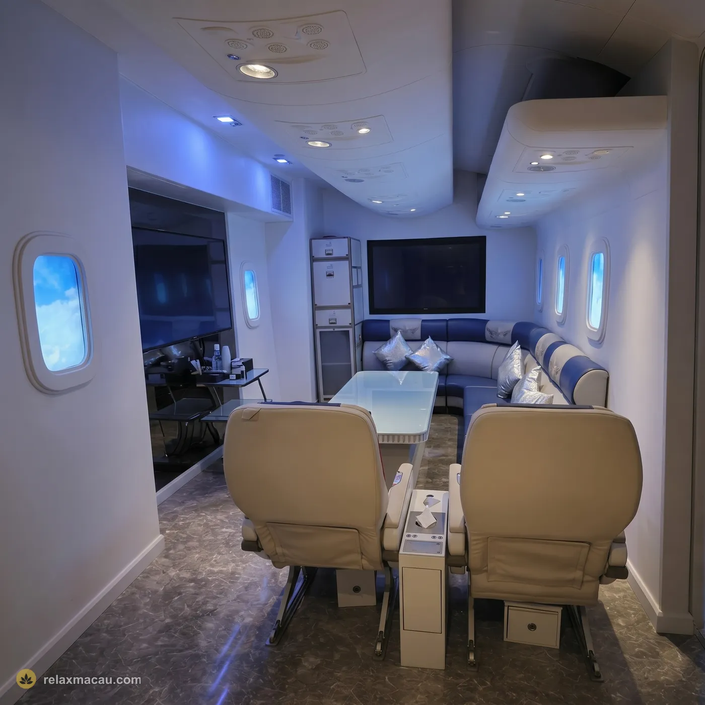 East Castle Spa airplane cabin room