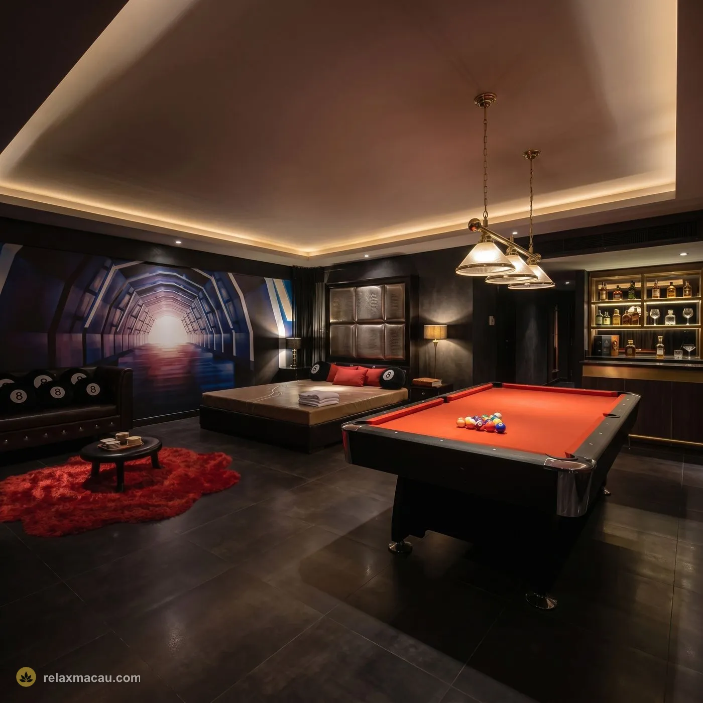 M Club pool-table suite