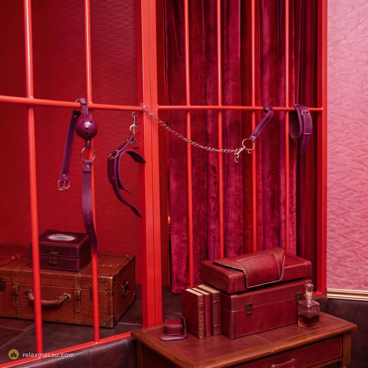 M Club red theme playroom