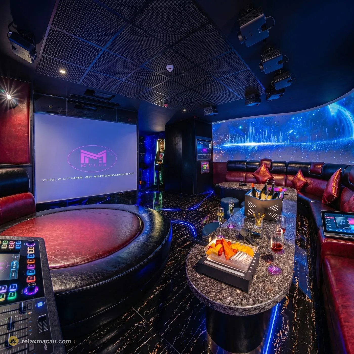 M Club big-screen KTV lounge